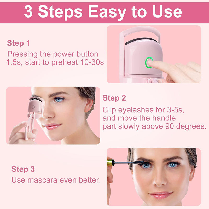 LashLift™ Heated Eyelash Curler – Long-Lasting, Rechargeable & Portable