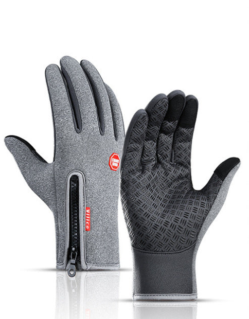 Winter Touchscreen Waterproof Gloves – Fleece Lined for Motorcycle & Sports