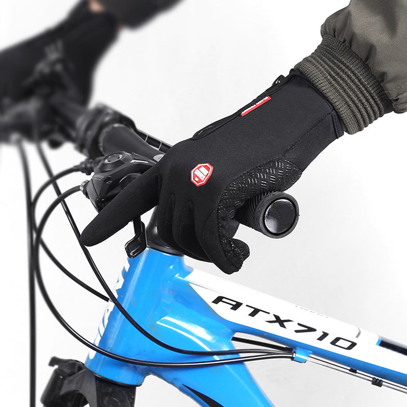 Winter Touchscreen Waterproof Gloves – Fleece Lined for Motorcycle & Sports