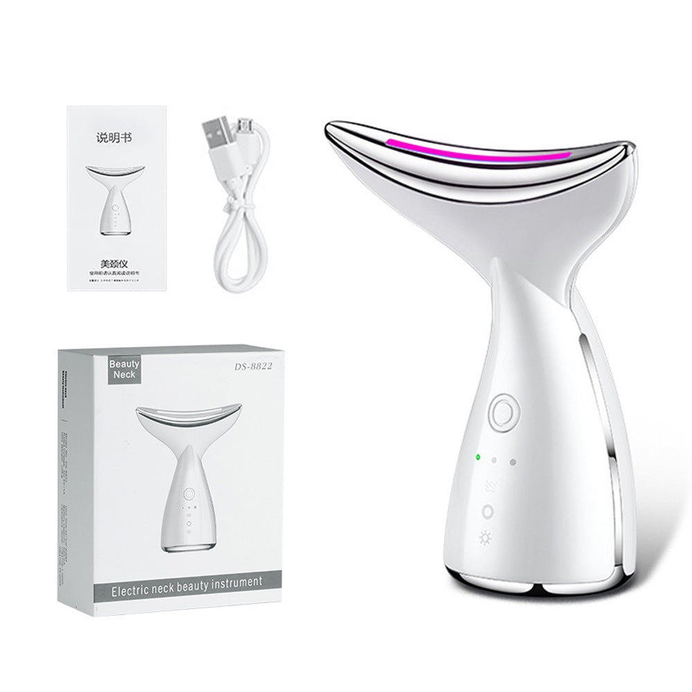LiftGlow™ EMS Face & Neck Sculptor – LED Therapy + Double Chin Reducer