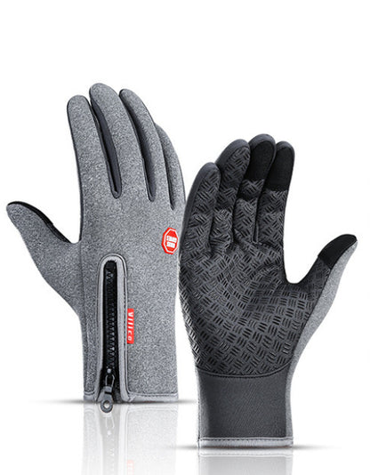 Winter Touchscreen Waterproof Gloves – Fleece Lined for Motorcycle & Sports