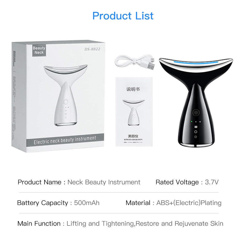 LiftGlow™ EMS Face & Neck Sculptor – LED Therapy + Double Chin Reducer