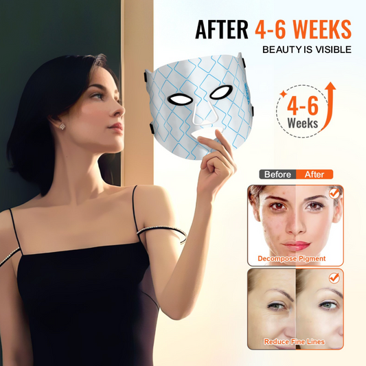 GlowWave™ LED Therapy Mask – 7 Colors + Deep Red 850nm