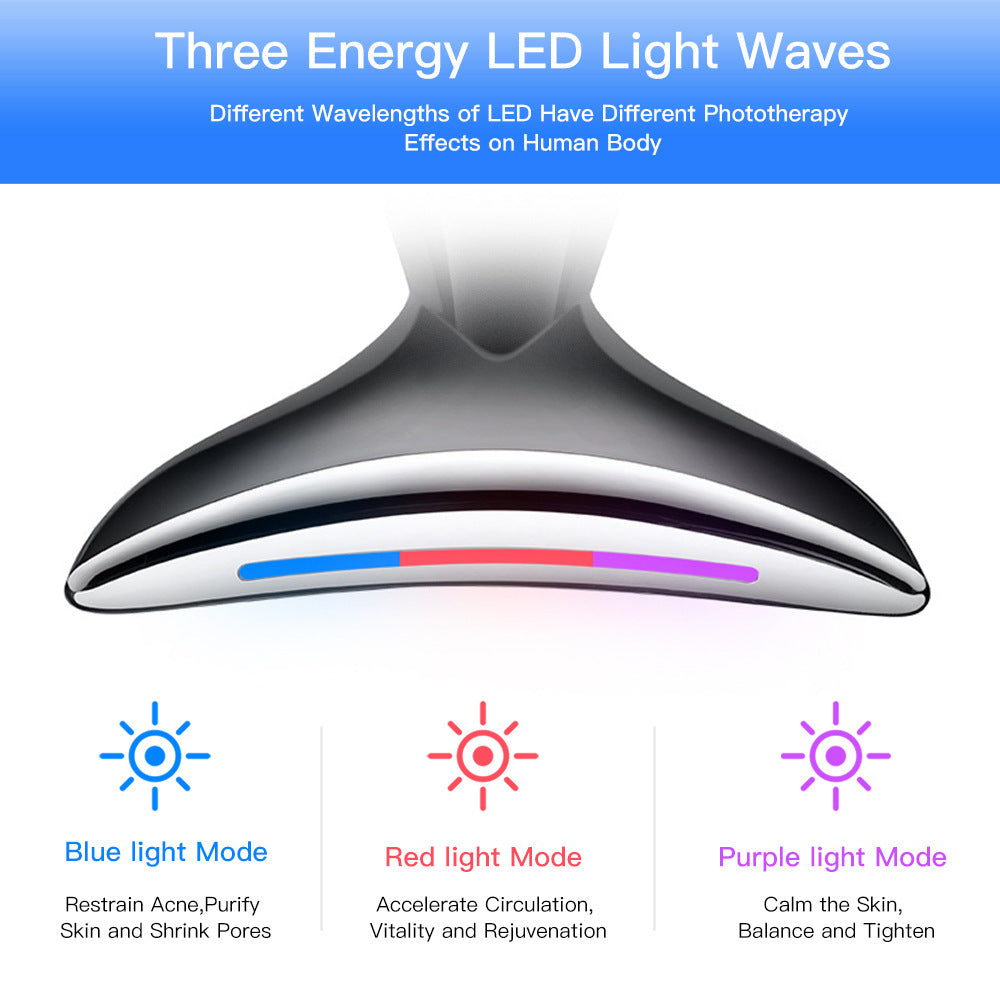 LiftGlow™ EMS Face & Neck Sculptor – LED Therapy + Double Chin Reducer