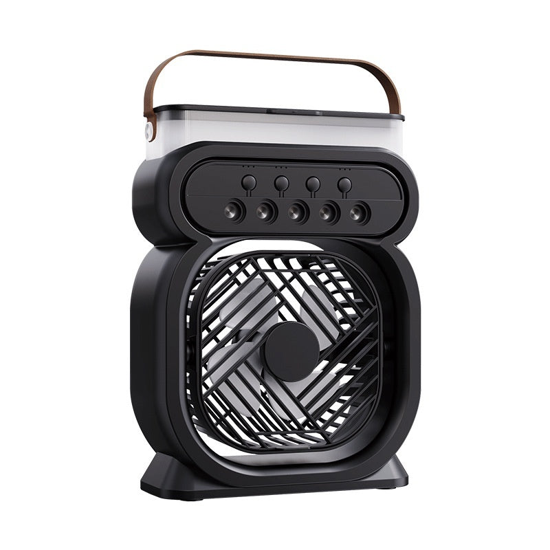 3-in-1 Portable Air Cooler & Humidifier Fan | LED Night Light, 3 Speeds